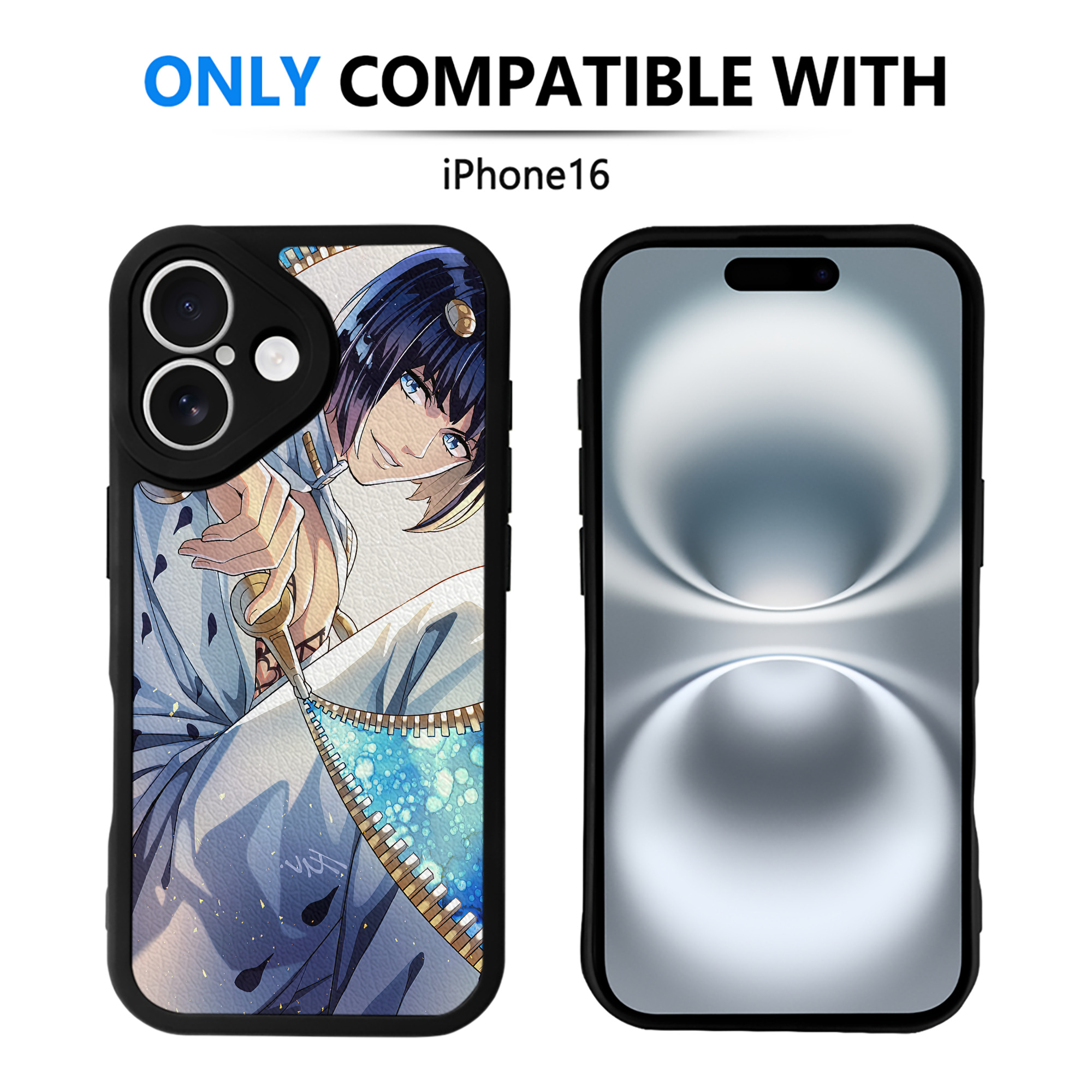 （画像用） ジョジョの奇妙な冒険 JoJo's Bizarre Adventure 【iPhone 16シリーズ対応】シリコンスマホケース（レザー調） 材質：シリコン